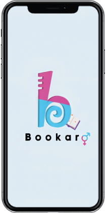 Celular con logo de Bookaro